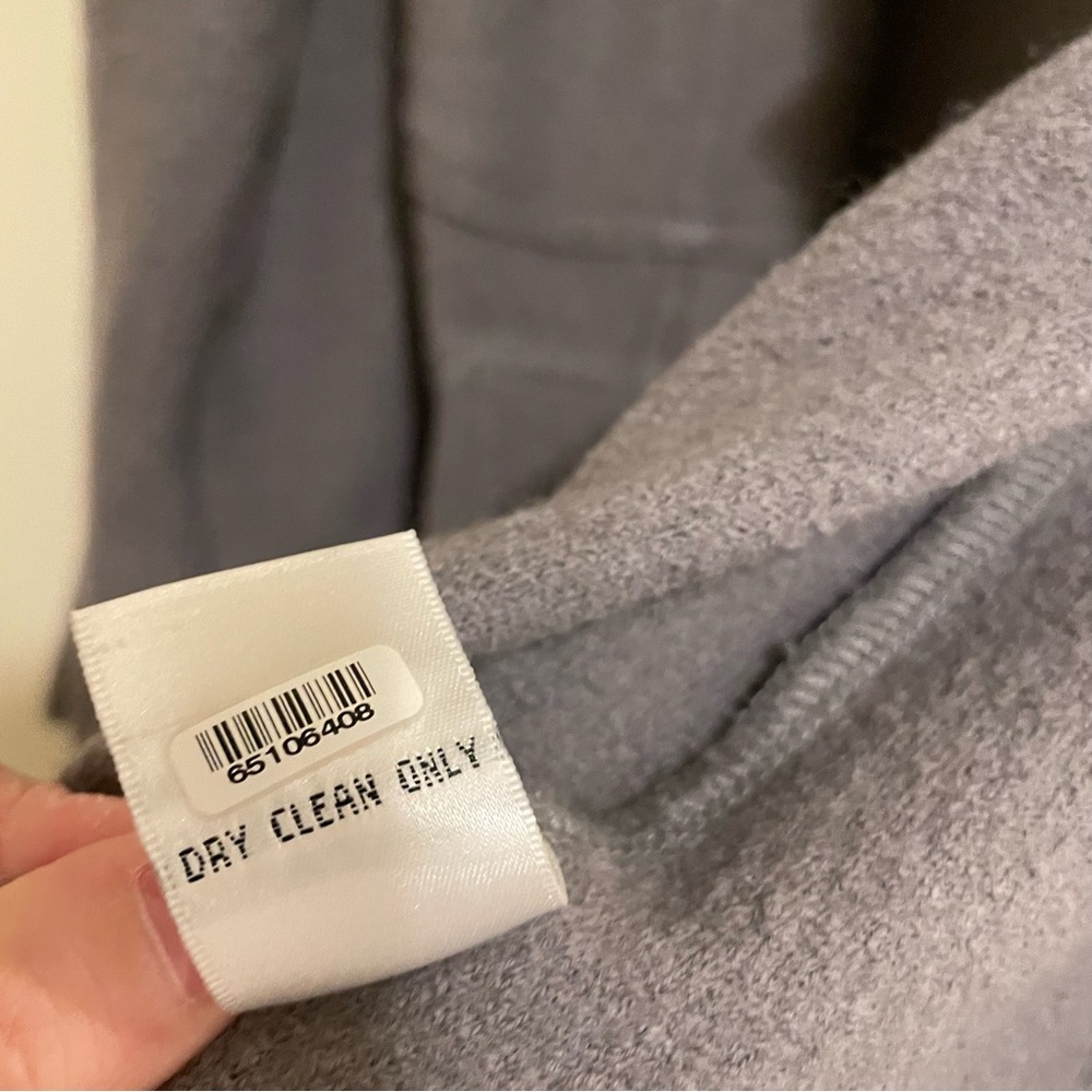 PATTY KIM Gray Ruffle Trim Coat - Picture 11 of 13